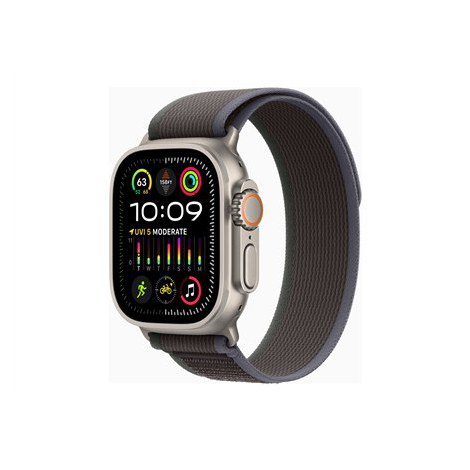 Apple Ultra 2 Inteligentny zegarek 4G Tytan klasy lotniczej Niebieski/czarny 49 mm Odbiornik Apple Pay GPS/GLONASS/Galileo/BeiDo